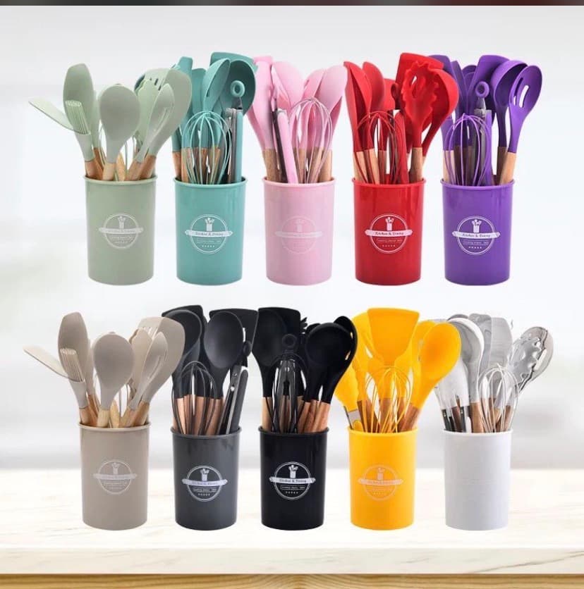 silicone kitchen utensil sets
