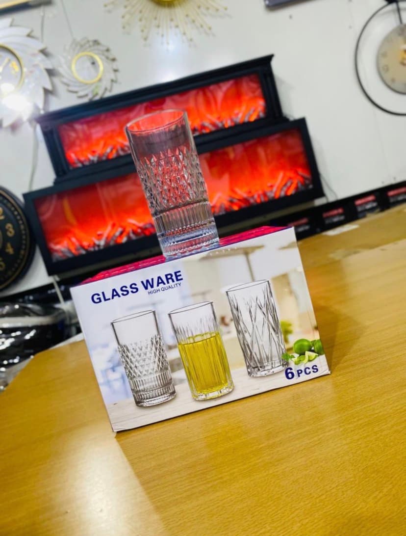6-piece glassware set