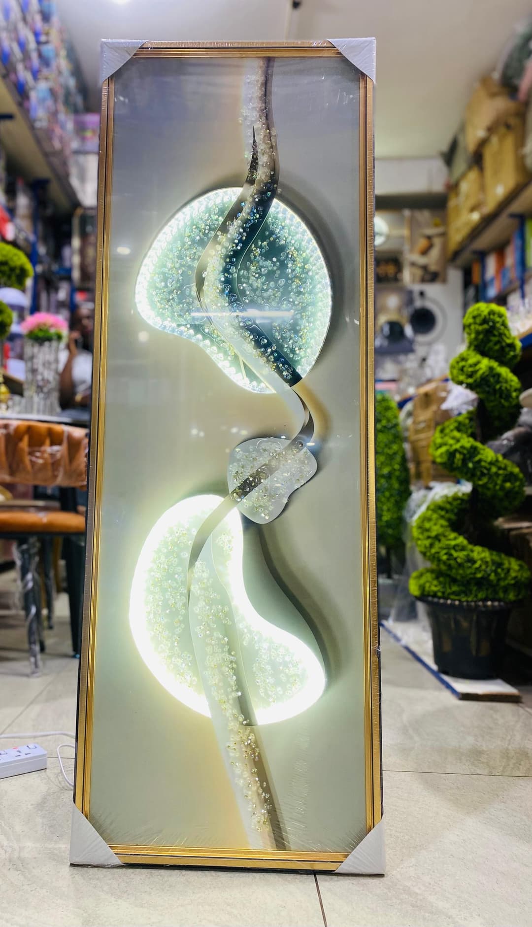 luxury stoned acrylic wall art