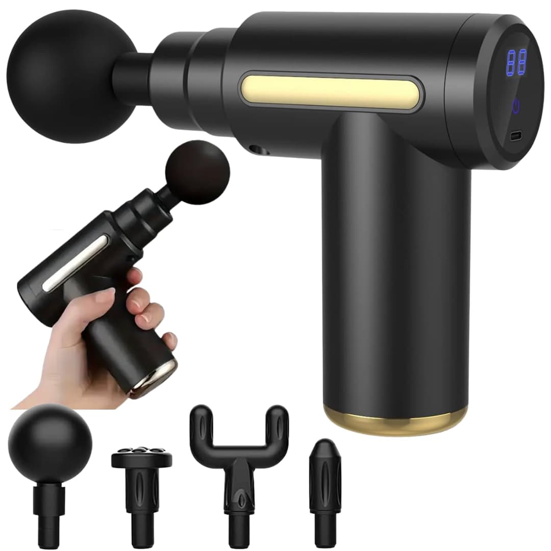 massage gun with gold