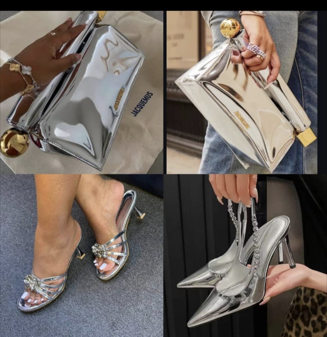 silver heels image 1
