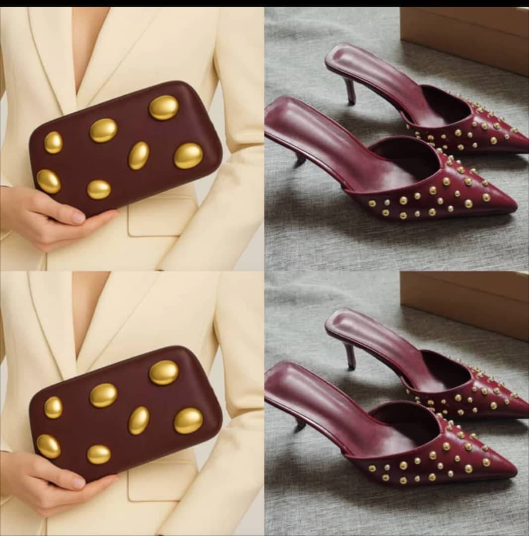 Zara burgundy image 1