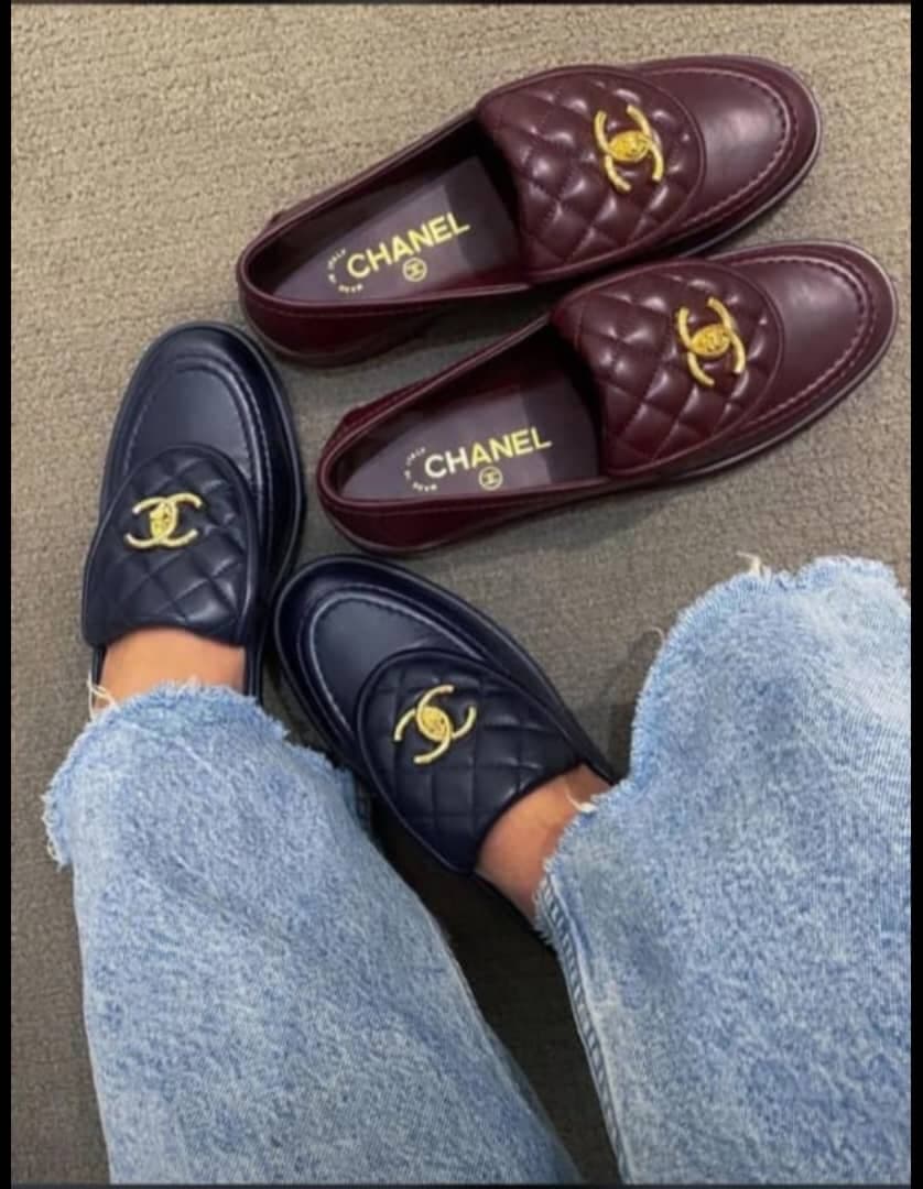 Chanel quilted loafers image 1